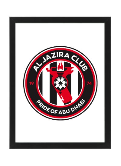 اشتري Al Jazira Club, UAE Pro League , Soccer Gift , Poster with Frame 30x40cm في الامارات