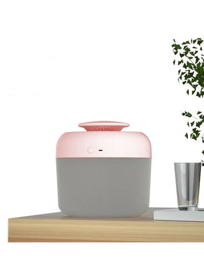 Buy Air Purifier And Humidifier Essential Oil Diffuser Ultrasonic Cool Mist Aromatherapy Transparent Water Tank(Pink) in UAE