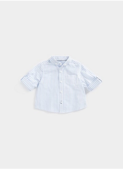 Buy Blue Striped Oxford Shirt in Saudi Arabia