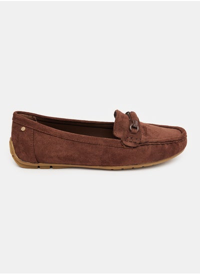 Buy Square Toecap Shape Slip On Suede Loafer in Egypt