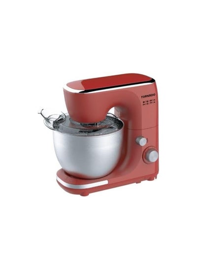 Buy Tornado Kitchen Machine 800 Watts, 5 Liters, Stainless Bowl, Red Color SM5L-800RT in Egypt