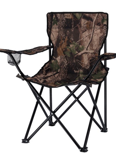 Buy Royalford Camping Chair With Carrying Bag Foldable - Compact Foldable, Heavy Duty Frame | Cup Holder, Storage Pocket | Shoulder Travel Bag, Outdoor, Festival, Beach | 265 lbs Capacity in UAE