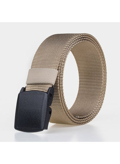 Buy YKK Nylon Belt No-Metal Unisex TacticalKhaki Khaki in Saudi Arabia