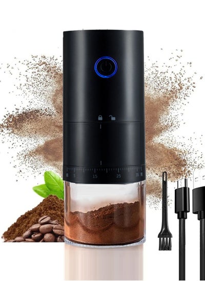 Buy Electric Coffee Grinder Portable Grinder External thickness adjustment Large Capacity One Touch Operation for Coffee Spices Dry Herbs for V60 Filter Cup Mocha Espresso French Press Turkish Coffee in Saudi Arabia