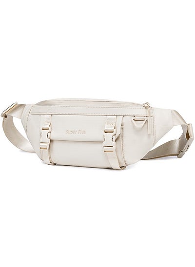 Buy FXB00755 Fashion Casual Multipocket Shoulder Crossbody Waterproof Bag - White in Egypt