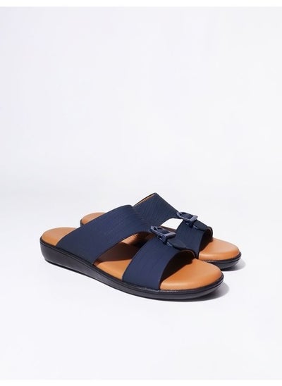 Buy Stylish Sandals For Men Arabic Classic Natural Leather 123 M.Blue in UAE