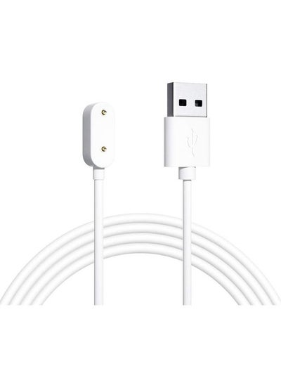 اشتري Charger Compatible for Huawei Watch Fit/Fit 2/Fit Mini, Huawei Band 6 / Band 7, Huawei 4X, Honor Watch ES, Honor Band 6 - Smart Watch Replacement USB Charger Charging Cable 100cm  White في السعودية