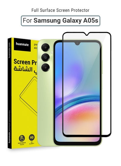 Buy Samsung Galaxy A05s Screen Protector – Premium Edge to Edge Tempered Glass, High Transparency, Delicate Touch, Anti-Explosion, Smooth Arc Edges, Easy Installation in Saudi Arabia