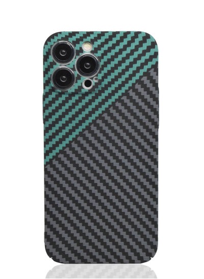 Buy iPhone 12 Pro Protective Case Cover 6.1 inch Carbon Fiber Slim Thin in UAE