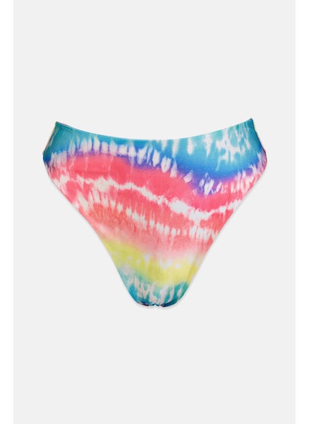 اشتري Women Bikini Bottoms In Pink And Blue Tie Dye, Pink and Blue في الامارات