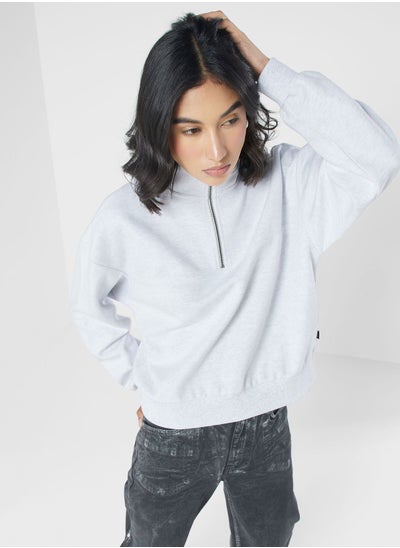 Buy Elevated Double Knit Mock Hoodie in Saudi Arabia