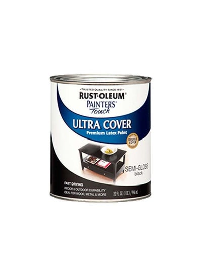 Buy Painter's Touch Multi-purpose Semi-Gloss Black Paint - 32 oz in UAE