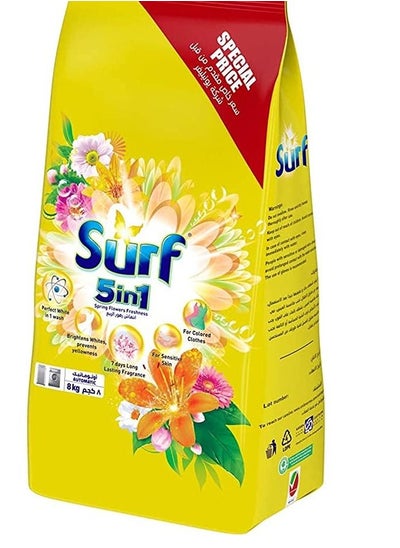 Buy 5 in 1 Spring Flower Freshness detergent 8Kg in UAE