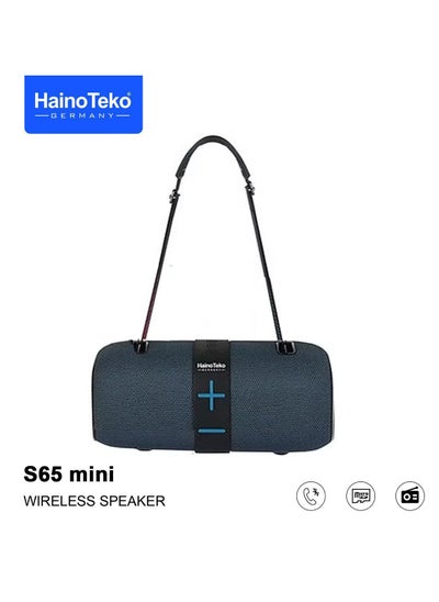 Buy Haino Teko S65 Mini Portable Bluetooth Speaker Blue in UAE