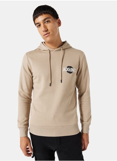 Buy Logo Street Regular Fit Hoodie in UAE