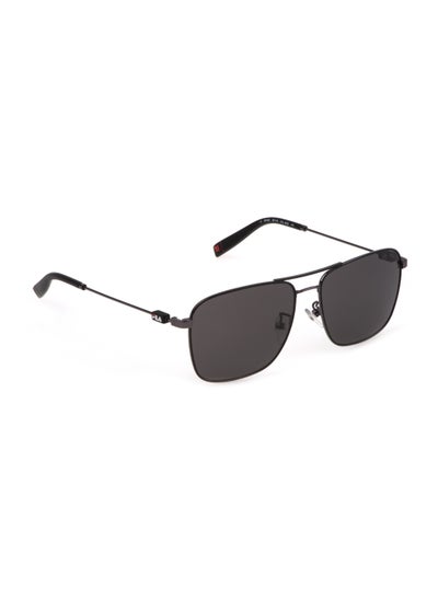 Buy Men's Navigator Shape  Stainless steel Sunglasses SFI456 580K56 - Lens Size: 58 Mm - Gun W/Matt Black Parts in UAE