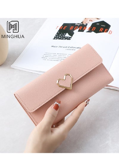 Buy Women's High end Solid Color Flip Wallet in UAE