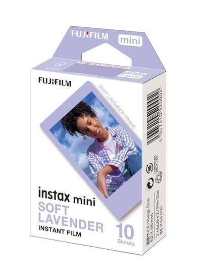 Buy Instax instant mini film 10 shot pack, Soft Lavender in Saudi Arabia