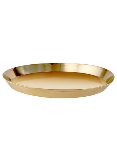 Buy Candle Dish Brass Colour 40 Cm in Saudi Arabia