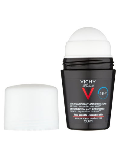 Buy Vichy Roll On 48 Hour Antiperspirant Deodorant for Men - 50 ml in Saudi Arabia