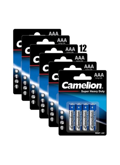 Buy Camelion Battery Super Heavy Duty R03P-BP4B 4 pcs 12 Packs in Egypt