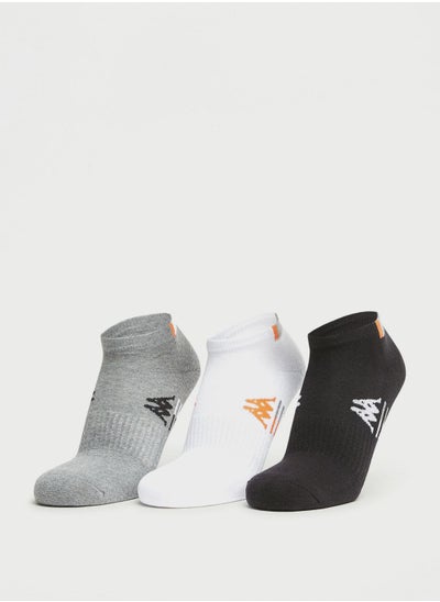 اشتري 3 Pack Logo Crew Socks في الامارات