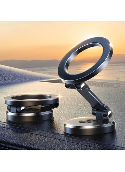 Buy Magsafe Car Mount, 360° Rotation All-Metal Magnetic Phone Holder for Car, Strong Magnets iPhone Car Holder Hands Free Phone Mount for Car Dash Fit for iPhone in Saudi Arabia