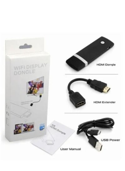 Buy WiFi Display Dongle Receiver Black in Saudi Arabia