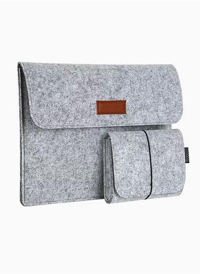 Buy Laptop Bag 15.6" Light Gray Two-Piece Set in UAE