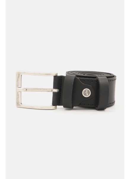 Buy Men Leather Belt, Black in UAE