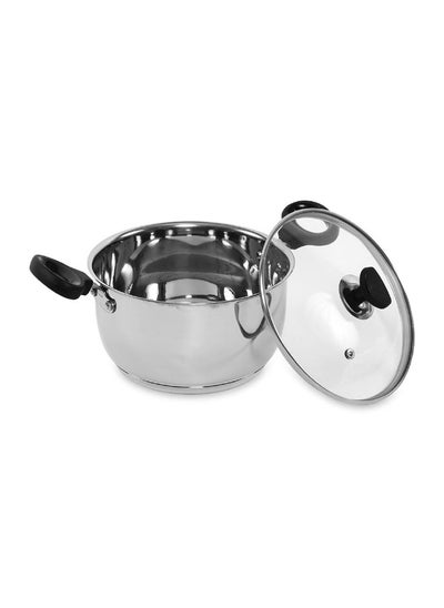 اشتري Crystal Casserole, Silver & Black - 2.5 L في الامارات