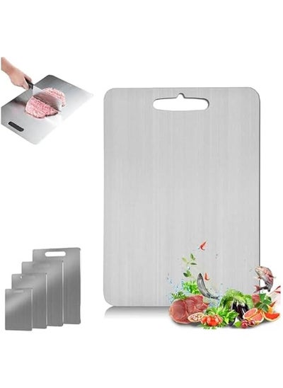 Buy Taima Titanium Cutting Board, Titanium Cutting Board, Taima Cutting Board Titanium, Stainless Steel Cutting Board, Food Grade Cutting Board, Stainless Steel Food Chopping Board (28 * 39cm) in Saudi Arabia