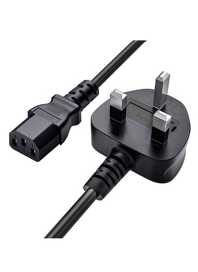 Buy Desktop Power Cable With Pure Copper Wire 3 Pin Connector For Computers Tvs Monitors And More in UAE