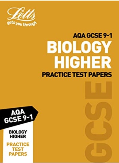 اشتري Grade 9-1 GCSE Biology Higher AQA Practice Test Papers: GCSE Grade 9-1 (Letts GCSE 9-1 Revision Succ في الامارات