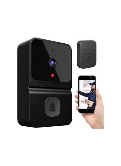 Buy Wireless Video Doorbell Camera with Wireless Chime, Intercom HD Night Vision WiFi Rechargeable Security Door Bell Wireless with Camera,2-Way Audio,Cloud Storage,APP Control,Smart Camera for Apartment in UAE