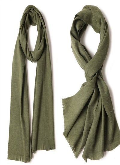 اشتري Warm Solid Short Beard Wool Scarf في الامارات