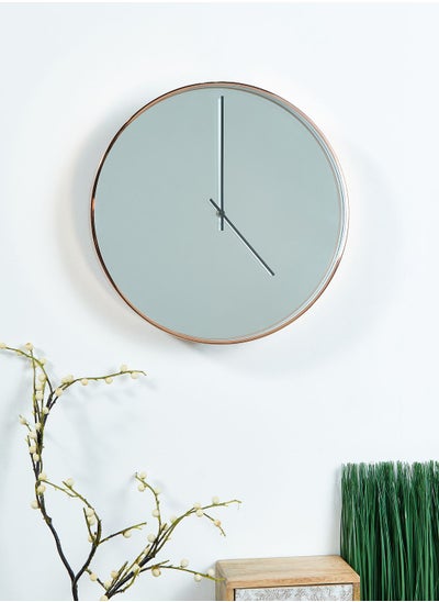 Buy Baillie Rose Gold Mirror Face Wall Clock in UAE