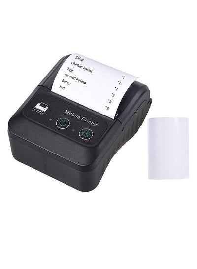Buy Portable Wireless BT 58mm 2 Inch Thermal Receipt Printer Mini USB Bill POS Mobile Printer Support ESC/POS Print Command Compatible with Android/iOS/Windows for Small Business Restaurant Retail Store in Saudi Arabia