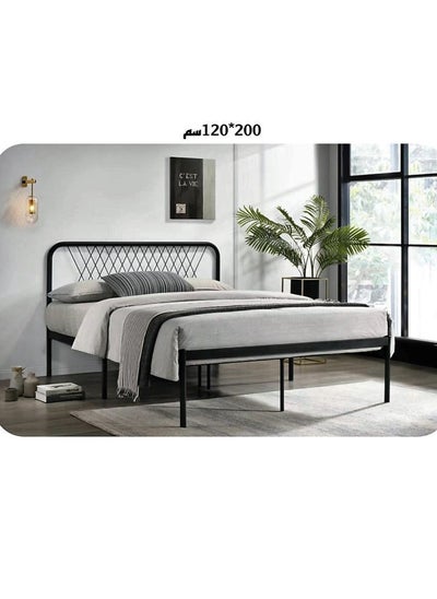 Buy Steel Bed With Thick Steel Base 200*120*115cm in Saudi Arabia