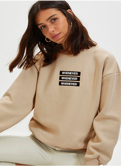 Buy Sweatshirt - Beige - Regular fit in Egypt