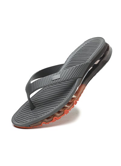 اشتري Couples Summer New Beach Slides Soft SoleGray Orange Gray Orange في الامارات