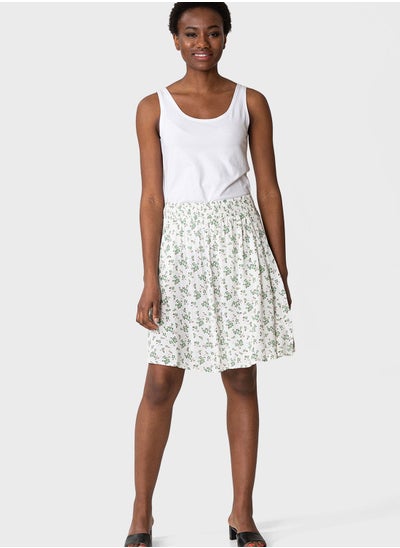 Buy Printed Midi Skirt in UAE