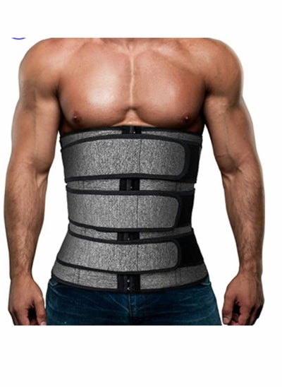 Buy Waist Trimmer for Men, Belly Fat Burner Waist Trainer Unisex, Workout Neoprene Belt Body Shaper Belt Women Sculpting Back Support and Improved Posture,XL in Saudi Arabia