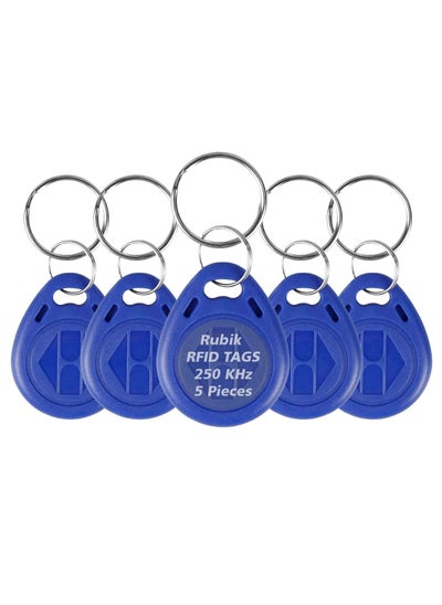 Buy RFID Tag 250KHz Frequency Readable/Writable Proximity Keyfobs ID-250K Key Ring for Door Access Control (5 Access Keychains) in UAE