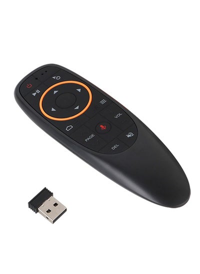 Buy Wireless Remote Control With USB Receiver Voice Control For Android -Smart TV/PC/Laptop/Notebook Black in UAE