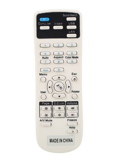 Buy Projector Remote Control For EPSON 1599176 EX3220 EX5230 EX6220 EX7220 White in Saudi Arabia