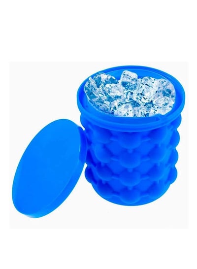 Buy RSG Bucket Shape Ice Cube Maker Blue 12centimeter in UAE