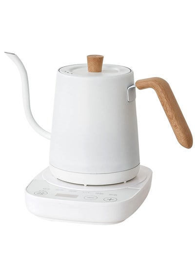 Buy Electric Kettle with Temperature Control 3 Presets Pour Over Electric Kettle for Coffee&Tea Quick Heating Hot Water Kettle Stainless Steel Inner Auto Shutoff Boil-Dry Protection 0.8L (White) in Saudi Arabia