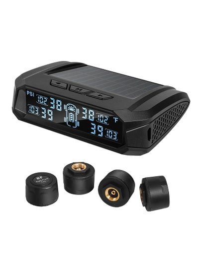 Buy Tire Pressure Monitoring System, Wireless TPMS Tire Pressure Monitor System with Solar Charger, TPMS with 4 tire Pressure Sensors & 6 Alarm Modes(0-87 PSI) in UAE