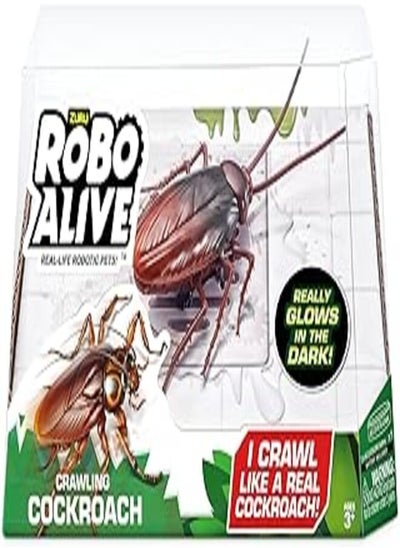 Buy Zuru Robo Alive 7152 Glow In The Dark Crawling Cockroach Toy in Egypt